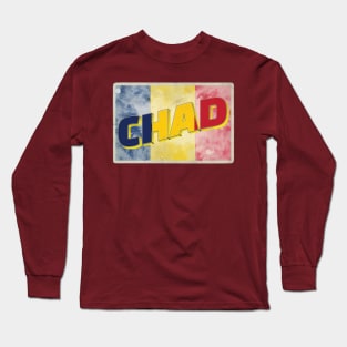 Chad Vintage style retro souvenir Long Sleeve T-Shirt